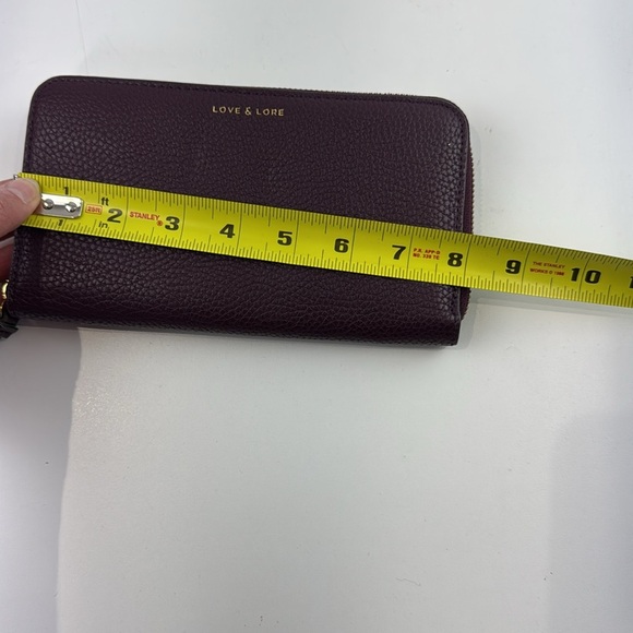 Love & Lore Maroon Vegan Wallet - Picture 7 of 9